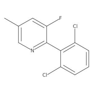 2-(2,6-Dichlorophenyl)-3-fluoro-5-methylpyridine Structure