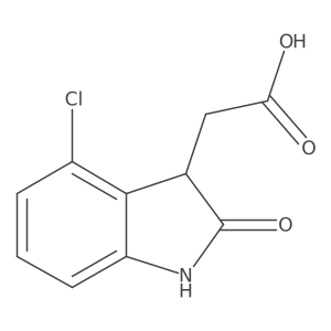 2-(4-chloro-2-oxo-2,3-dihydro-1H-indol-3-yl)acetic acid Structure