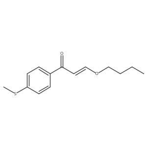 (E)-3-Butoxy-1-(4-(methylthio)phenyl)prop-2-en-1-one Structure