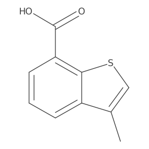 3-Methyl-1-benzothiophene-7-carboxylic acid Structure