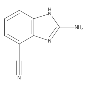 2-Amino-4-cyano-1H-benzimidazole结构式