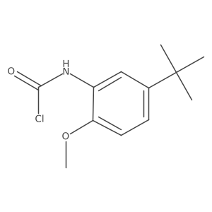 N-(5-tert-butyl-2-methoxyphenyl)carbamoyl chloride结构式