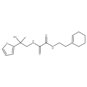 N'-[2-(cyclohex-1-en-1-yl)ethyl]-N-[2-(furan-2-yl)-2-hydroxypropyl]ethanediamide Structure