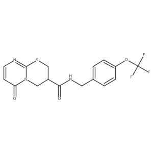 6-oxo-N-(4-(trifluoromethoxy)benzyl)-2,3,4,6-tetrahydropyrimido[2,1-b][1,3]thiazine-3-carboxamide Structure