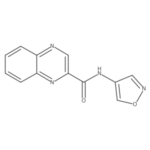 N-(isoxazol-4-yl)quinoxaline-2-carboxamide结构式