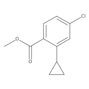 Methyl 4-chloro-2-cyclopropylbenzoate结构式