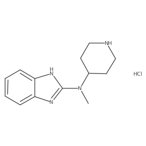 N-methyl-N-(piperidin-4-yl)-1H-benzo[d]imidazol-2-amine hydrochloride结构式