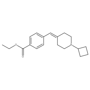 ethyl 4-[(1-cyclobutyl-4-piperidylidene)methyl]benzoate结构式