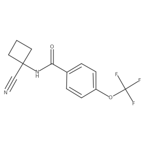 N-(1-cyanocyclobutyl)-4-(trifluoromethoxy)benzamide结构式