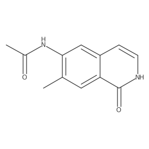 N-(7-methyl-1-oxo-1,2-dihydro-isoquinolin-6-yl)-acetamide结构式