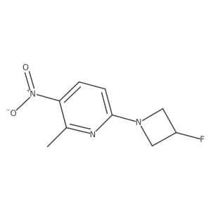 6-(3-Fluoroazetidin-1-yl)-2-methyl-3-nitropyridine结构式