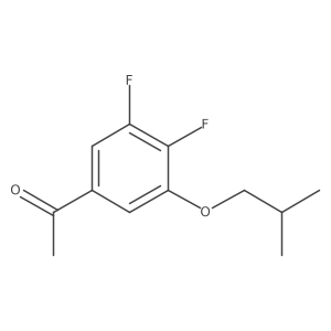 1-(3,4-Difluoro-5-isobutoxyphenyl)ethanone结构式