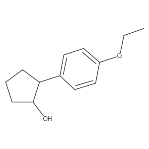 trans-2-(4-Ethoxyphenyl)cyclopentanol Structure