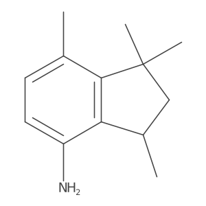 1,1,3,7-Tetramethyl-2,3-dihydro-1H-inden-4-amine结构式
