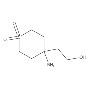 4-Amino-4-(2-hydroxyethyl)-1lambda6-thiane-1,1-dione Structure