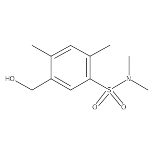 5-(hydroxymethyl)-N,N,2,4-tetramethylbenzene-1-sulfonamide Structure