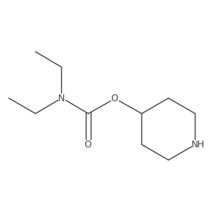 Piperidin-4-yl diethylcarbamate Structure