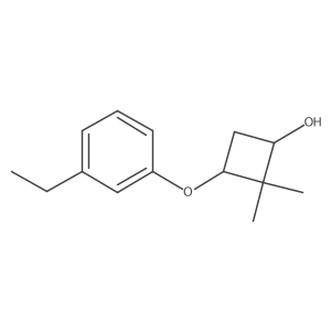Cyclobutanol, 3-(3-ethylphenoxy)-2,2-dimethyl-结构式