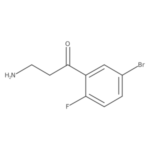 3-Amino-1-(5-bromo-2-fluorophenyl)propan-1-one Structure