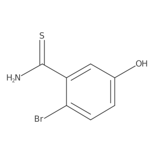 2-Bromo-5-hydroxybenzene-1-carbothioamide Structure