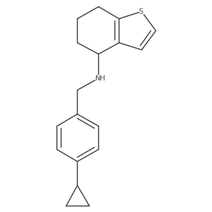 Benzo[b]thiophen-4-amine, N-[(4-cyclopropylphenyl)methyl]-4,5,6,7-tetrahydro-结构式