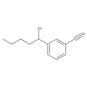 3-(1-Hydroxypentyl)benzonitrile Structure