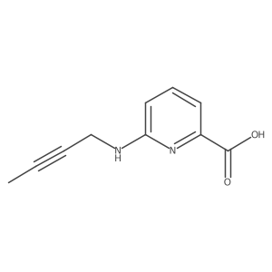 6-[(But-2-yn-1-yl)amino]pyridine-2-carboxylic acid Structure