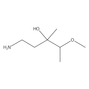 1-Amino-4-methoxy-3-methylpentan-3-ol Structure
