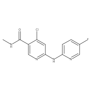 4-Chloro-6-[(5-fluoro-2-pyridinyl)amino]-N-methyl-3-pyridinecarboxamide结构式