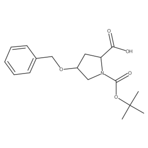 (4S)-1-Boc-4-benzyloxy-D-proline结构式
