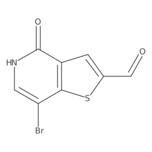 7-Bromo-4-oxo-4,5-dihydrothieno[3,2-c]pyridine-2-carbaldehyde结构式
