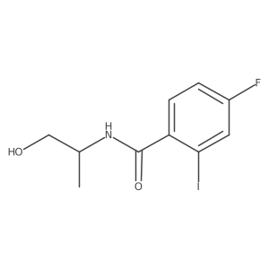 4-Fluoro-N-(1-hydroxypropan-2-yl)-2-iodobenzamide结构式