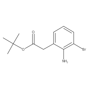 Tert-butyl 2-(2-amino-3-bromophenyl)acetate Structure