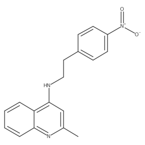 2-Methyl-N-(4-nitrophenethyl)quinolin-4-amine Structure