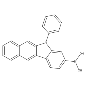(5-Phenyl-5H-benzo[b]carbazol-3-yl)boronic acid Structure