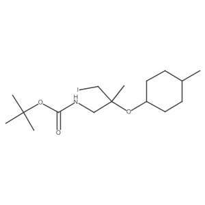 tert-butyl N-{3-iodo-2-methyl-2-[(4-methylcyclohexyl)oxy]propyl}carbamate Structure