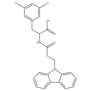 3-(3,5-Dichlorophenyl)-2-({[(9H-fluoren-9-yl)methoxy]carbonyl}amino)propanoic acid Structure