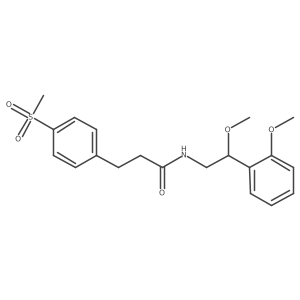 N-(2-methoxy-2-(2-methoxyphenyl)ethyl)-3-(4-(methylsulfonyl)phenyl)propanamide Structure