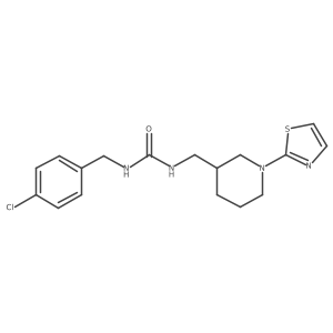 1-(4-Chlorobenzyl)-3-((1-(thiazol-2-yl)piperidin-3-yl)methyl)urea Structure