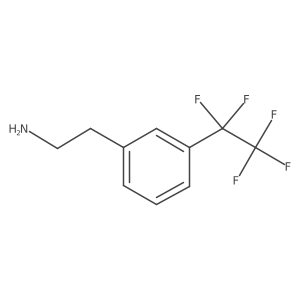2-[3-(Pentafluoroethyl)phenyl]ethan-1-amine结构式