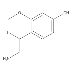 4-(2-Amino-1-fluoroethyl)-3-methoxyphenol Structure