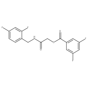 {[(2,4-Difluorophenyl)methyl]carbamoyl}methyl 3,5-difluorobenzoate结构式