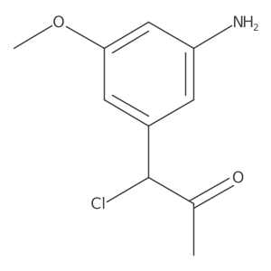 1-(3-Amino-5-methoxyphenyl)-1-chloropropan-2-one Structure