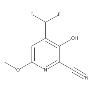4-(Difluoromethyl)-3-hydroxy-6-methoxypicolinonitrile Structure