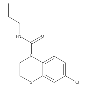 4h-1,4-Benzothiazine-4-carboxamide,7-chloro-2,3-dihydro-n-propyl-结构式