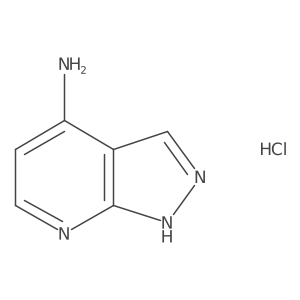 1H-Pyrazolo[3,4-b]pyridin-4-amine hydrochloride结构式