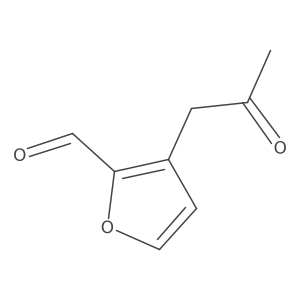 3-(2-Oxopropyl)furan-2-carbaldehyde结构式