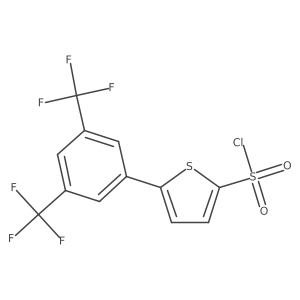 2-Chlorosulfonyl-5-[3,5-bis(trifluoromethyl)phenyl]thiophene Structure