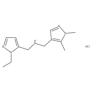 1-(1,5-dimethyl-1H-pyrazol-4-yl)-N-[(1-ethyl-1H-pyrazol-5-yl)methyl]methanamine Structure