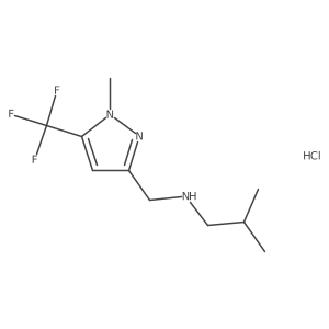 isobutyl{[1-methyl-5-(trifluoromethyl)-1H-pyrazol-3-yl]methyl}amine Structure